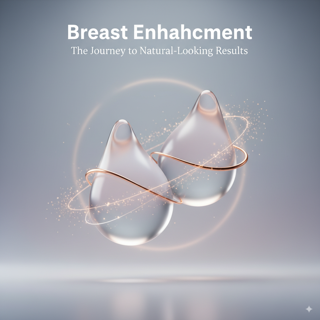 Modern breast enhancement consultation showing various enhancement options and medical procedures